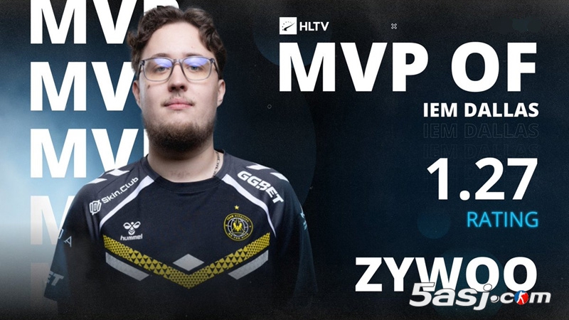 ZywOo斬獲生涯第26枚MVP！法國(guó)狙神IEM達(dá)拉斯1.52決賽Rating封王