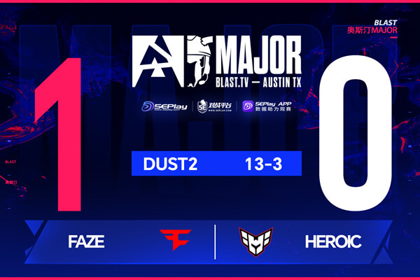 奧斯汀Major2025 FaZe碾壓HEROIC frozen沙鷹四殺 s1mple回歸
