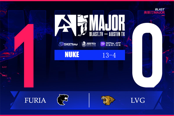 奧斯汀Major第二階段 FURIA 13-4 LVG molodoy超神 YEKINDAR爆發(fā)