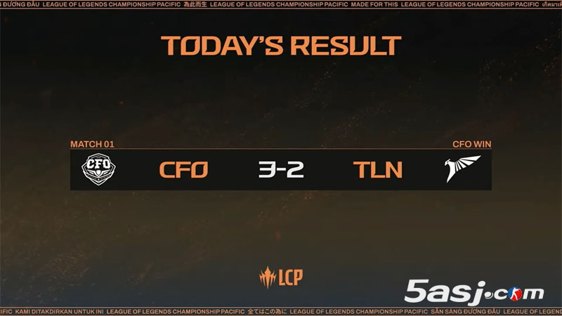 CFO 3-2險勝GAM奪LCP季中賽冠軍 直通MSI正賽