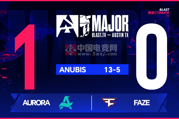 奧斯汀Major戰(zhàn)報：XANTARES天神下凡！Aurora 13-5碾壓FaZe
