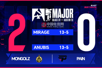The MongolZ 2-0 paiN 晉級BLAST奧斯汀Major決賽 蒙