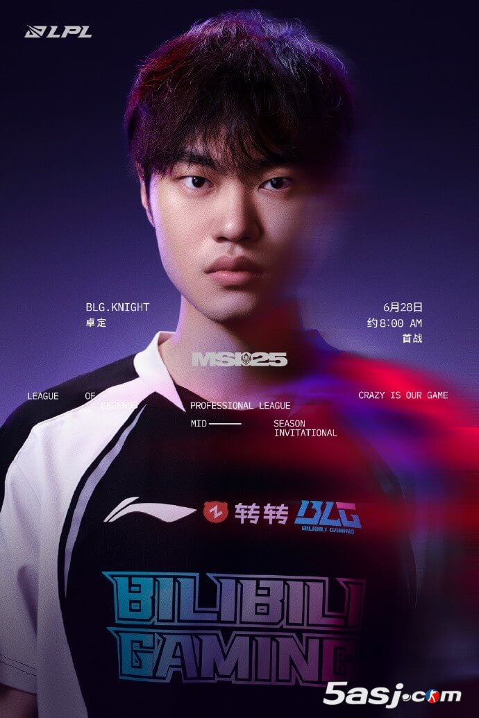 BLG選手出征海報(bào)：碧霄展翼，信念凌云，破陣燎原千鈞勢(shì)