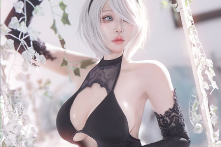 日本美女最新Cos 2B小姐姐作品，黑絲肉腿，這誰頂?shù)米。? class=